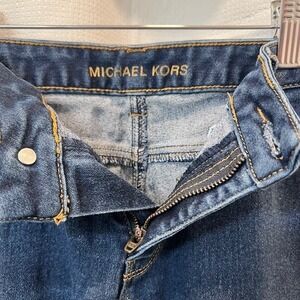 Michael Kors Jeans Womens Izzy Skinny 8 Blue Denim  Below The Waist Zipper